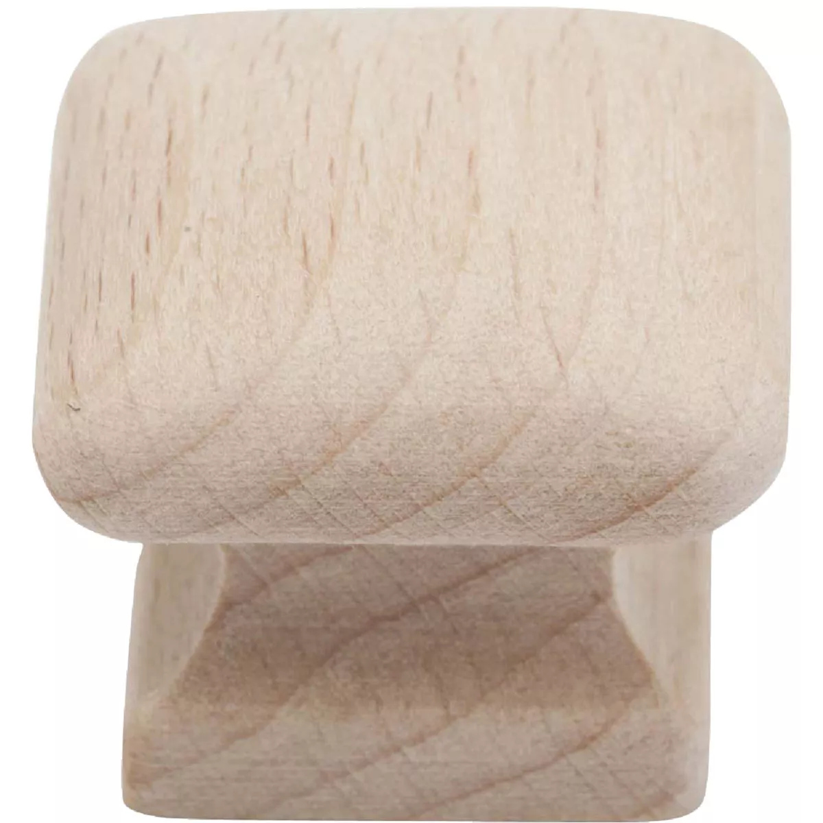 Do it Wood Hardwood Square 1-1/4 In. Cabinet Knob, (2-Pack)