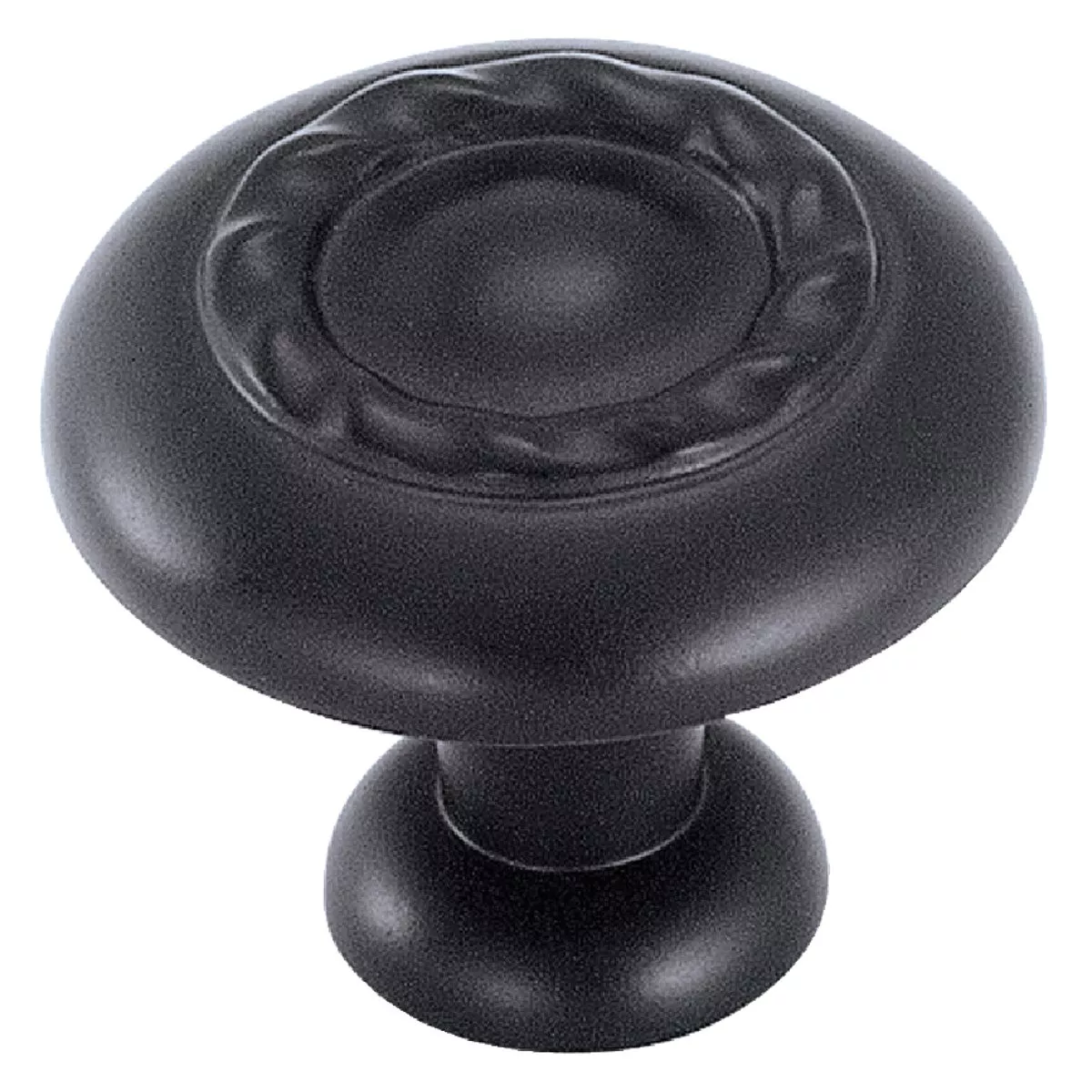 Amerock Inspirations Round Matte Black Cabinet Knob
