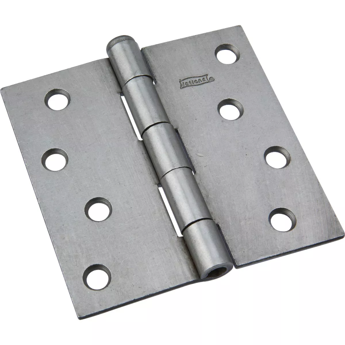 National 4 In. Square Plain Steel Broad Door Hinge