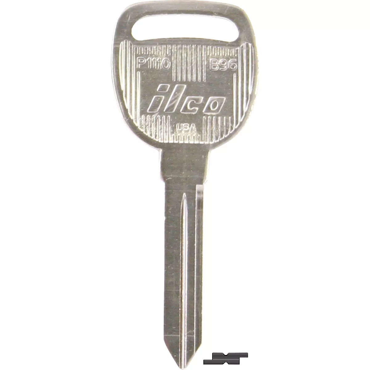 ILCO GM Nickel Plated Automotive Key, B96 / P1110 (10-Pack)