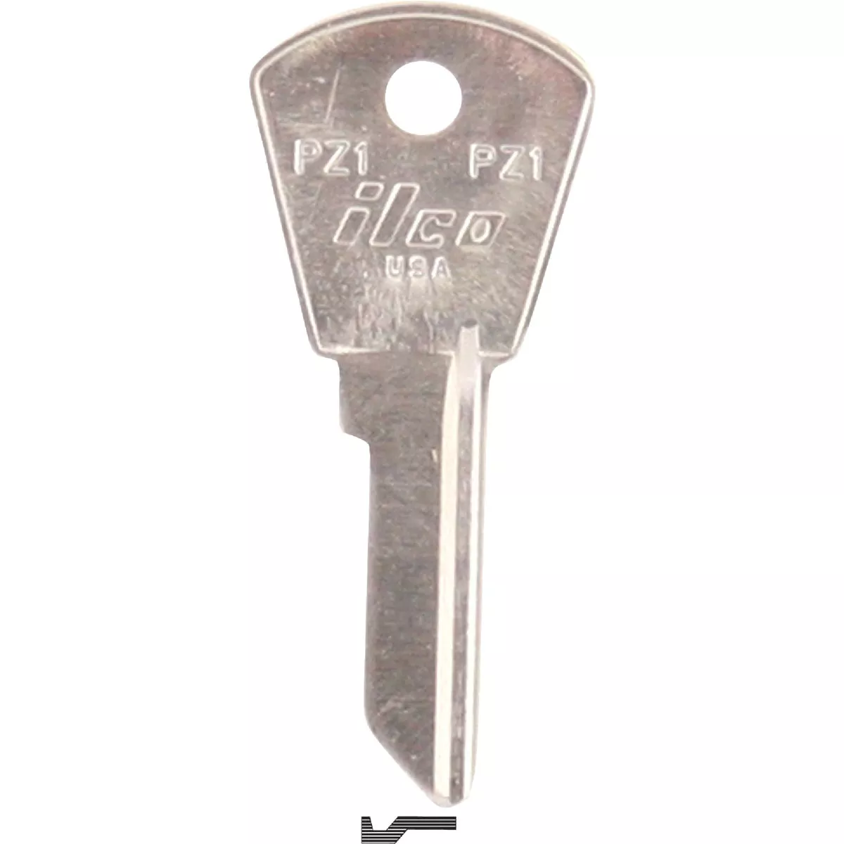ILCO Papaiz Nickel Plated File Cabinet Key PZ1 (10-Pack)