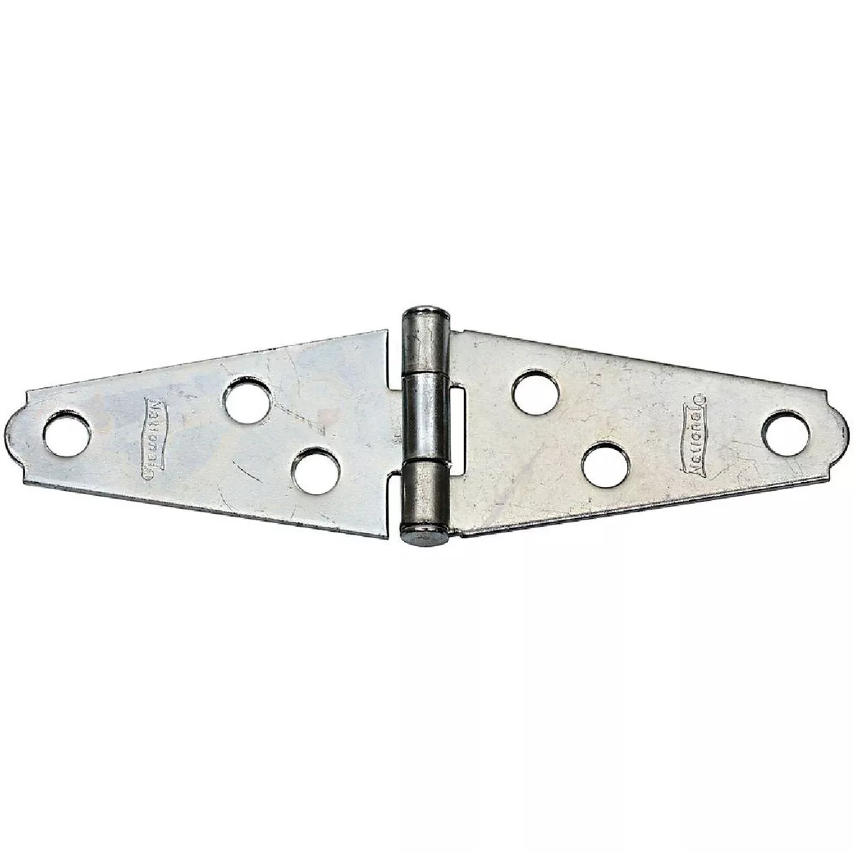 National 2 In. Zinc Light Strap Hinge