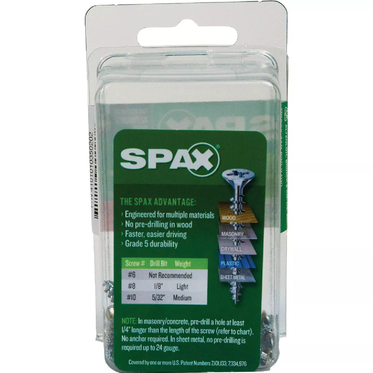 SPAX #6 x 3/4 In. Unidrive (Combo Drive) Flat Head Zinc (Interior) Multi-Purpose Construction Screw (45 Ct.) - photo 5