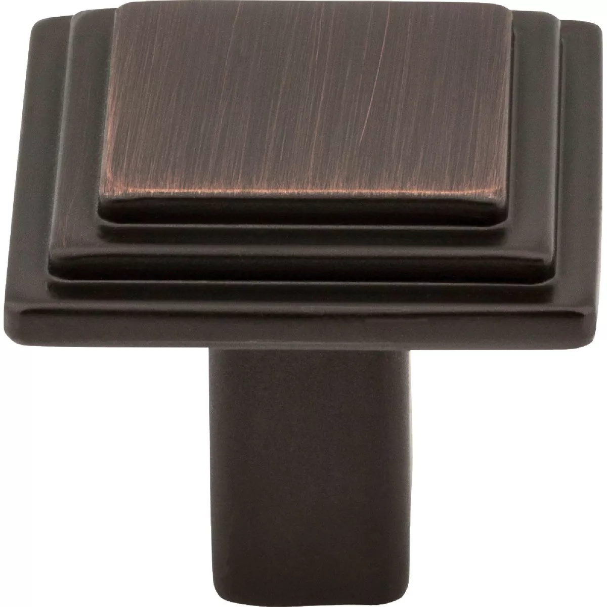 Elements Calloway 1-1/8 In. Length Brushed Oil Rubbed Bronze Square Knob - photo 2