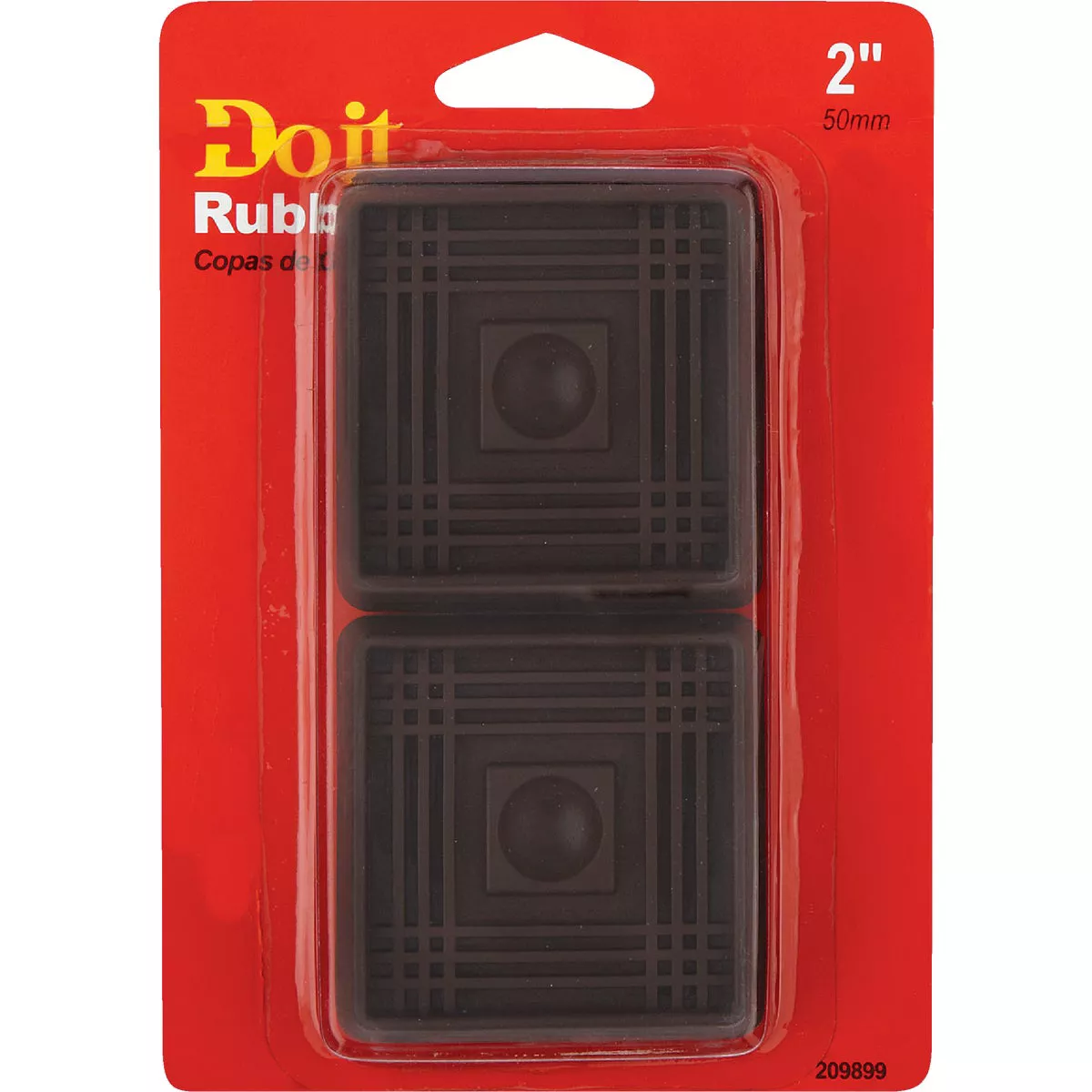 Do it 2 In. Inner Dimension Square Rubber Furniture Cup (4 Count) - photo 2