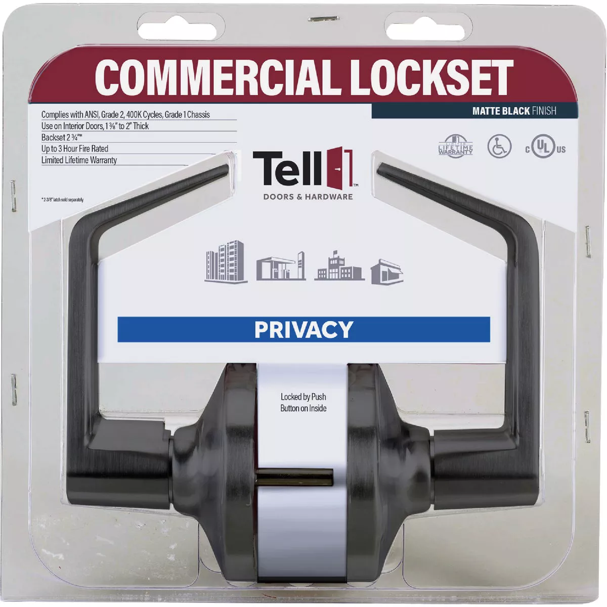 Tell Commercial Cortland Privacy Lever - photo 2