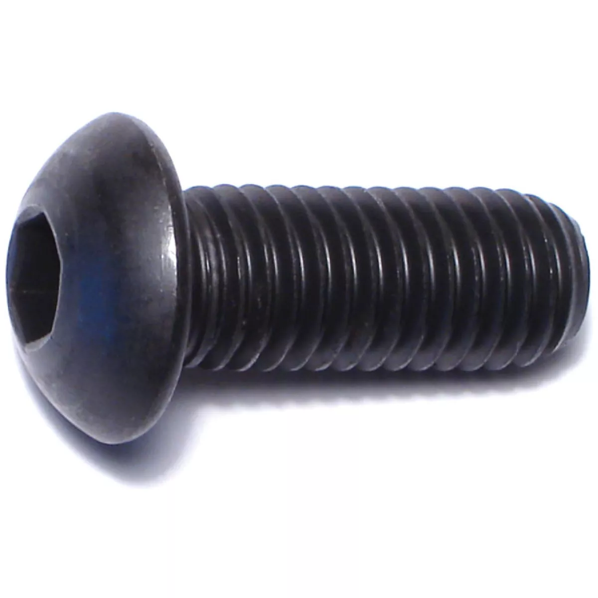 Midwest Fastener 10mm-1.5 x 25mm Black Oxide Class 10.9 Steel Coarse Thread Button Head Hex Socket Cap Screws (3 Ct.)