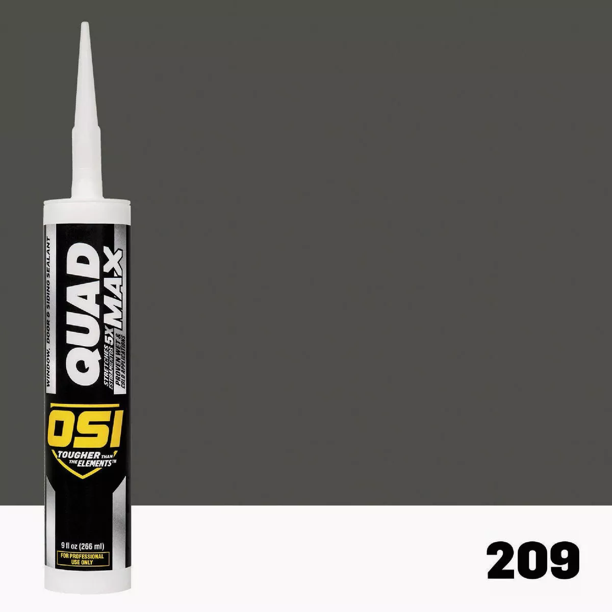 OSI Quad Max Window, Door and Siding Sealant Brown 209, 9.5 fl oz Cartridge