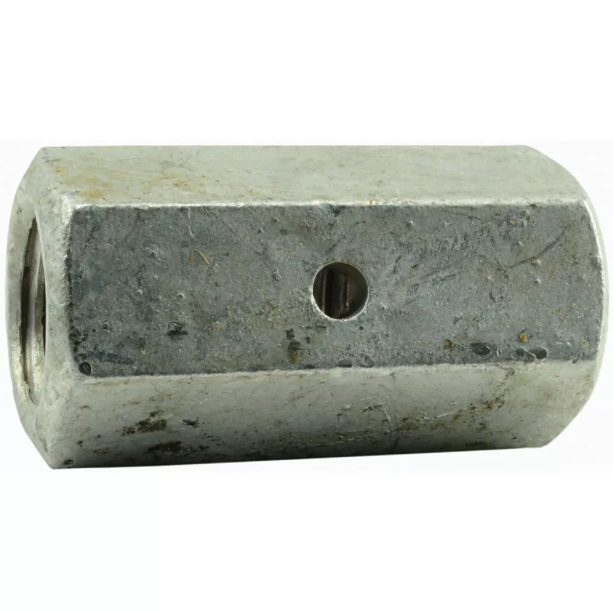 Midwest Fastener 5/8 In.-11 x 2-1/8 In. Hot Dip Galvanized Steel Coarse Thread Inspection Hole Coupling Nuts (15 Ct.)-