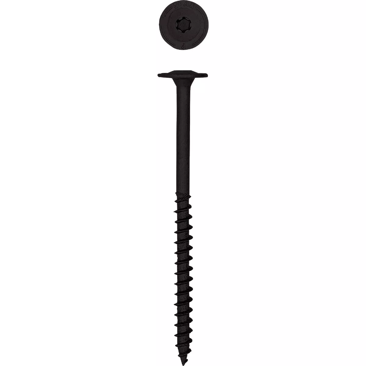 SPAX 1/4 In. x 4 In. Washer Head Black HCR PowerLag Screw (200-Count)