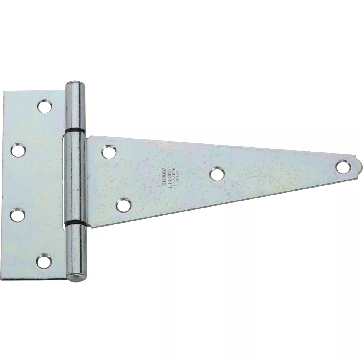 National Hardware 8 In. Zinc-Plated Steel Heavy-Duty Tee Hinge (2-Pack)