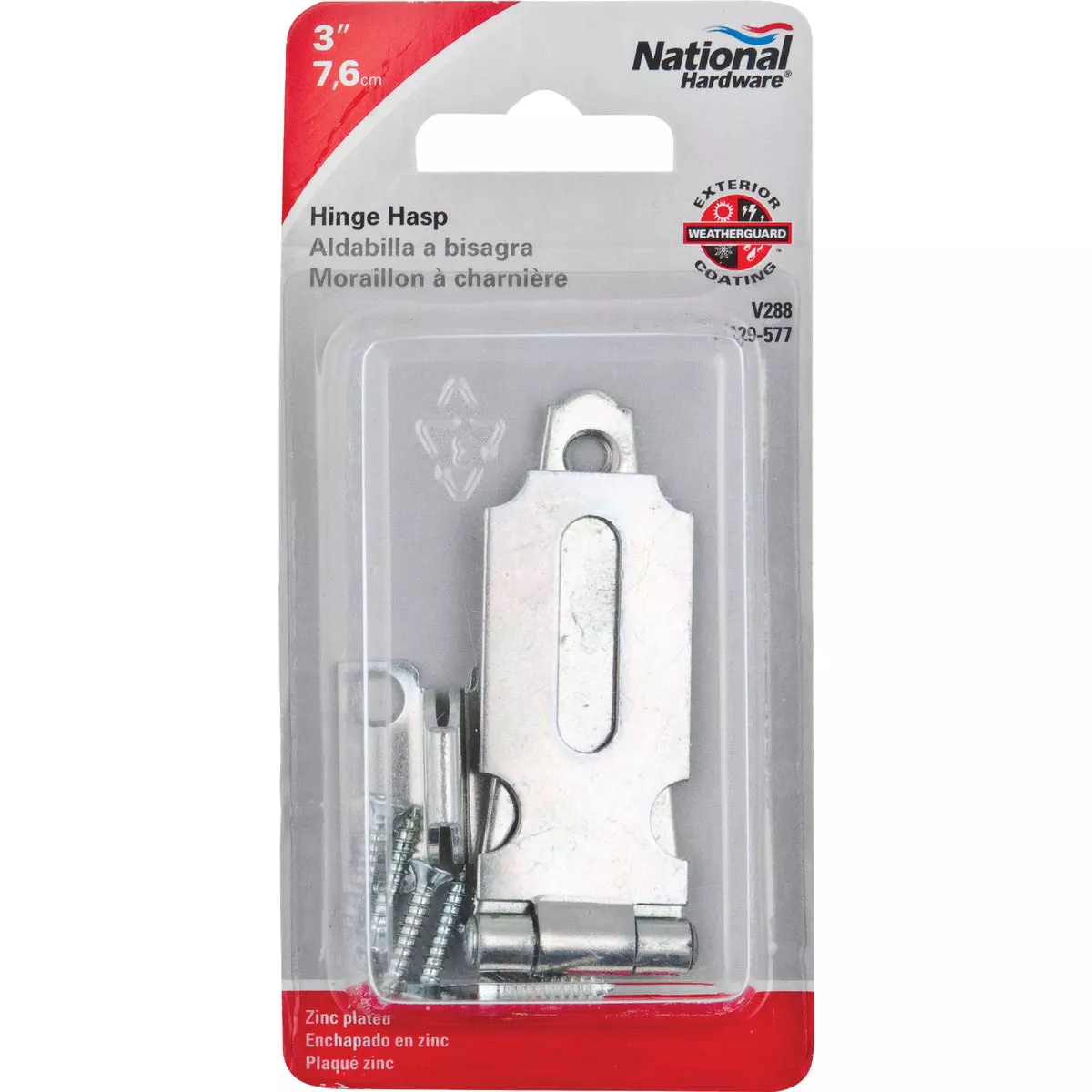 National Hardware 3 In. Steel Hinge Hasps - photo 2