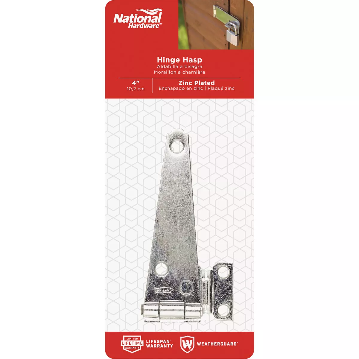 National Hardware 4 In. Steel Hinge Hasps - photo 2