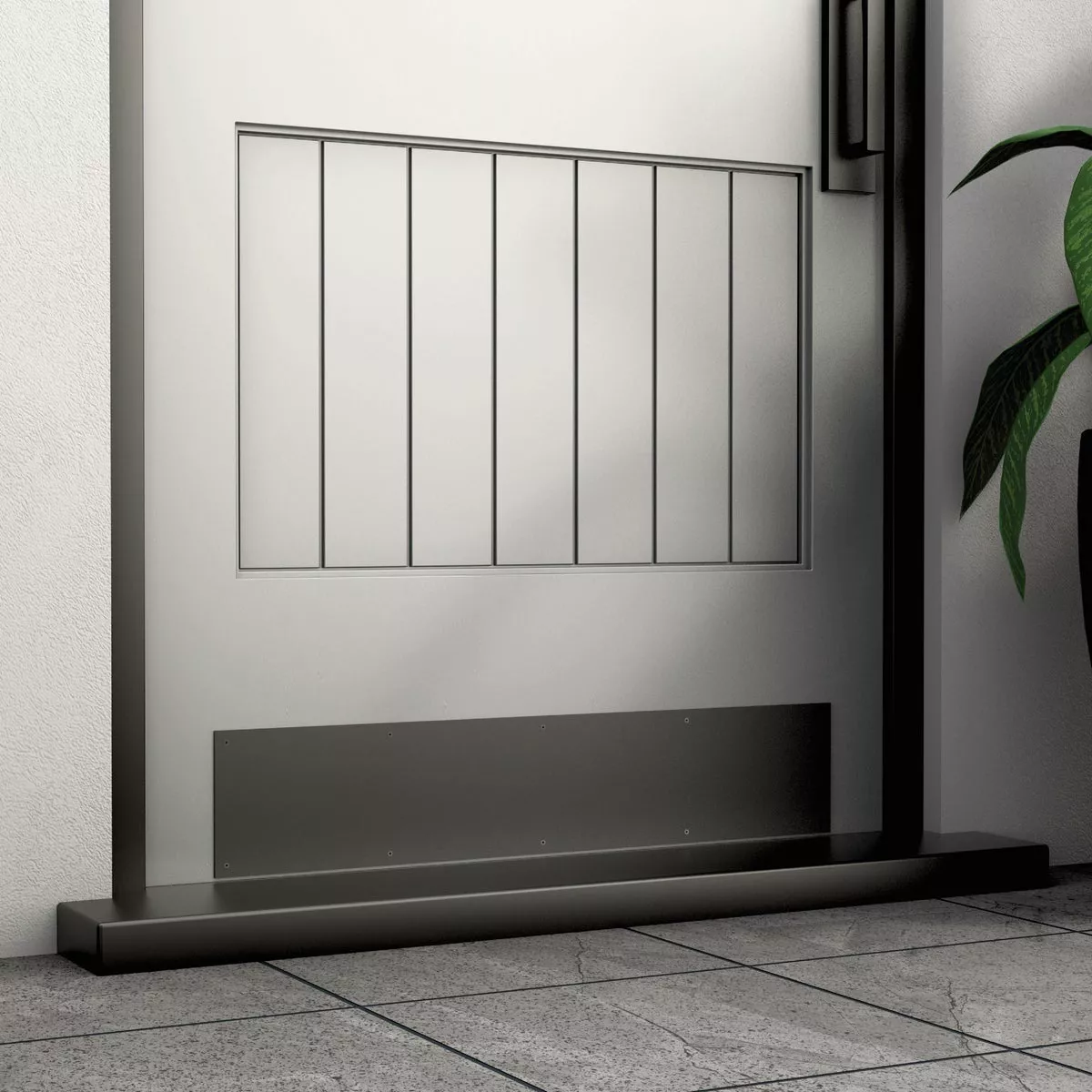 National Hardware 6 In. x 30 In. Matte Black Kickplate - photo 2