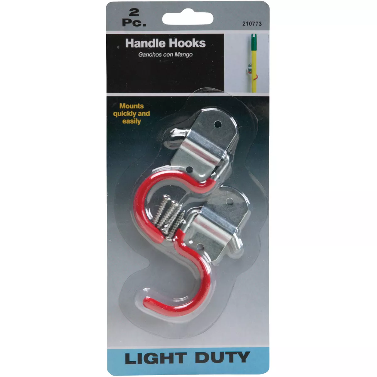 Wall Mount Vinyl Coated Storage Handle Hook - photo 2