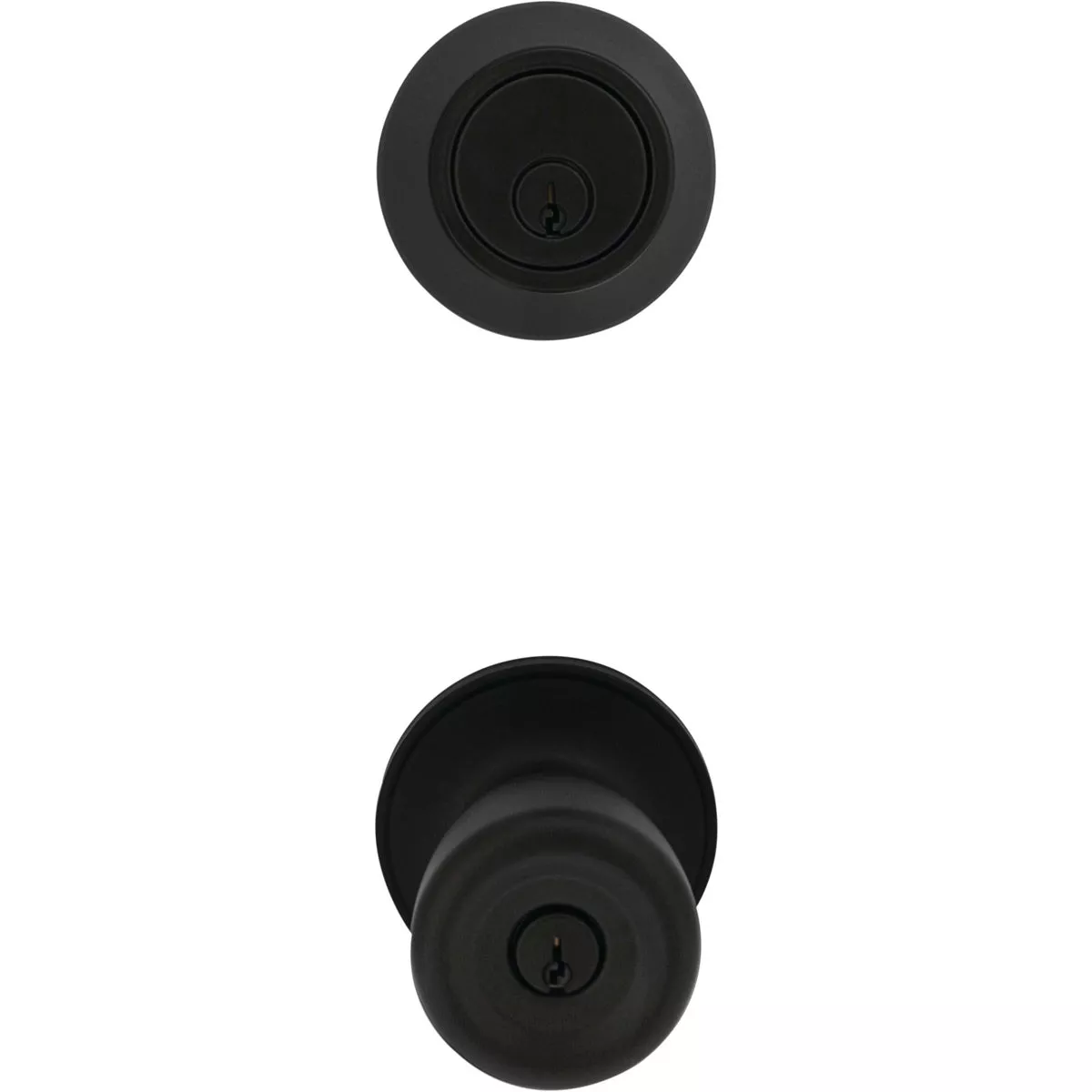 Steel Pro Matte Black Tulip Deadbolt & Door Knob Entry Combo (2-Pack) - photo 3