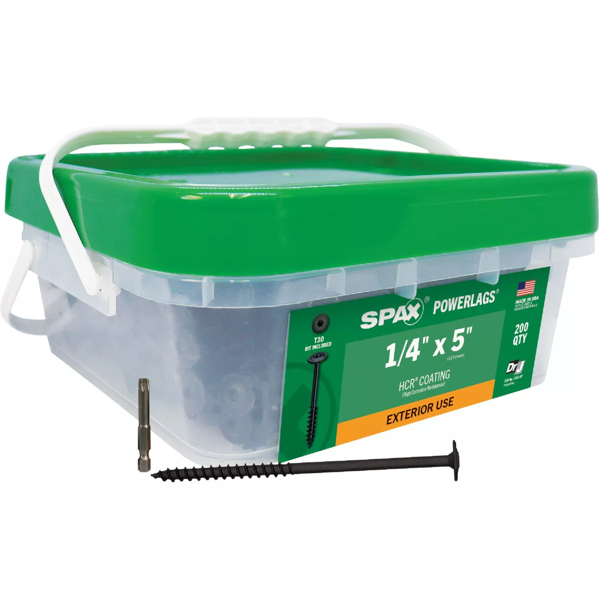 SPAX Powerlag 1/4 In. x 5 In. T30 Washer Head HCR (Exterior Rated) Lag Screw (200 Ct.) - photo 5
