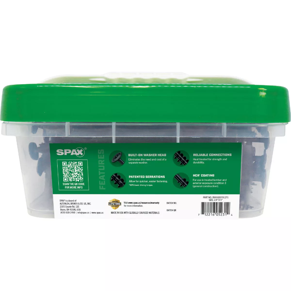 SPAX Powerlag 1/4 In. x 5 In. T30 Washer Head HCR (Exterior Rated) Lag Screw (200 Ct.) - photo 7