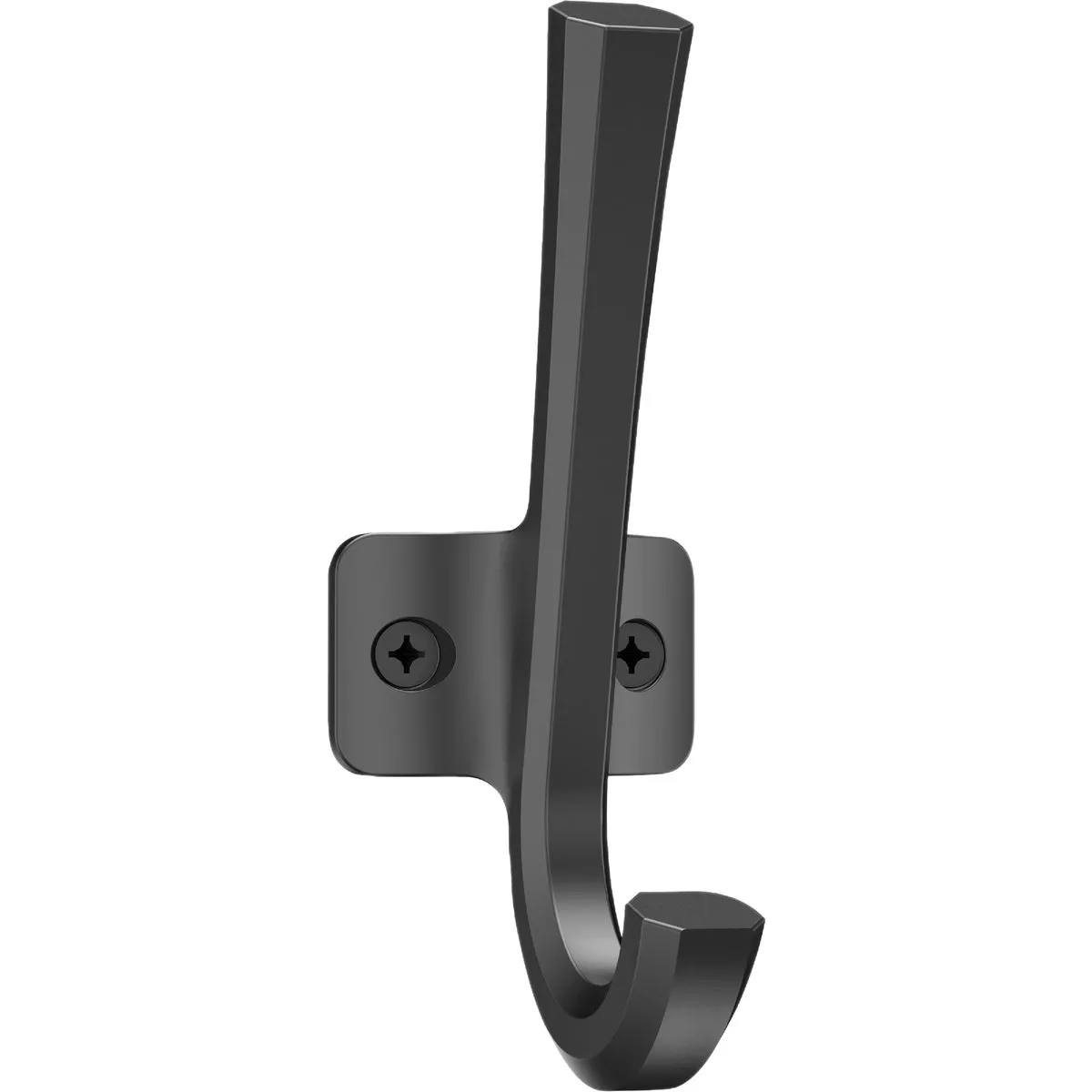 National Hardware Powell 4-5/16 In. Matte Black Angled Hook