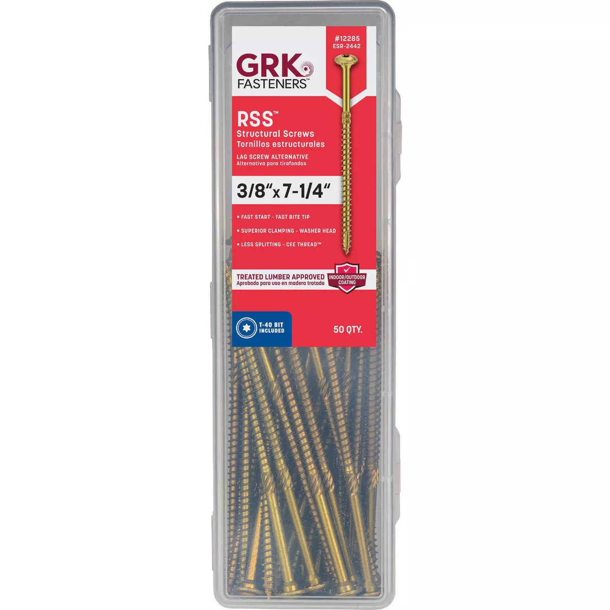 GRK RSS Rugged 3/8 In. x 7-1/4 In. Star Drive Washer-Head Structure Screw (50 Ct.) - photo 5