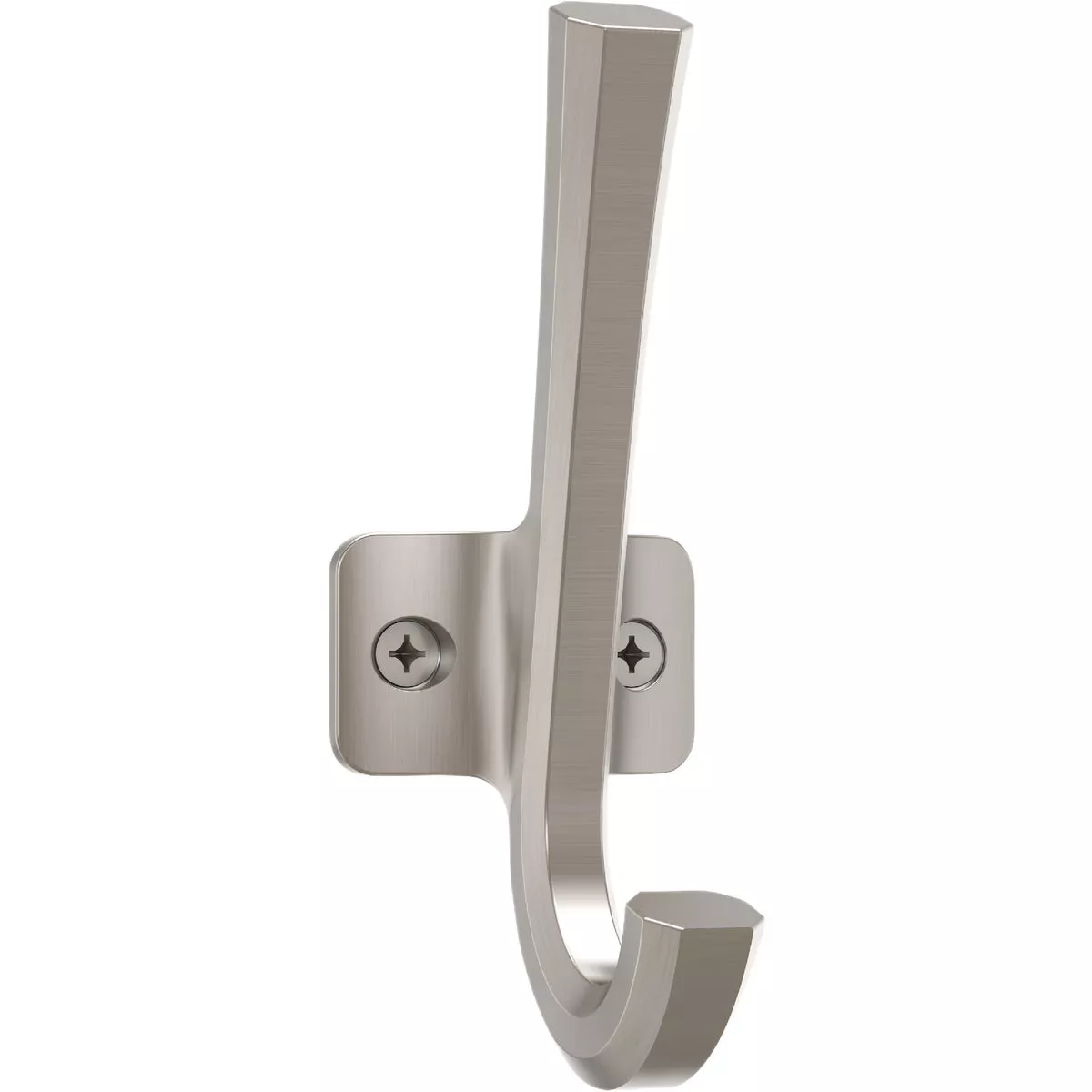 National Hardware Powell 4-5/16 In. Satin Nickel Angled Hook