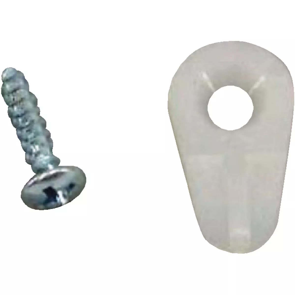 United States Hardware 3/16 In. x 7/8 In. White Storm & Screen Clip (50 Count)