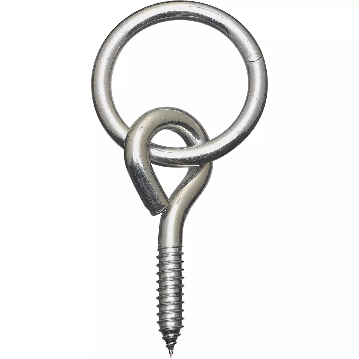 National Hardware 2 In. Dia. x 3/8 Thick Zinc-Plated Steel Hitch Ring with Screw Eye
