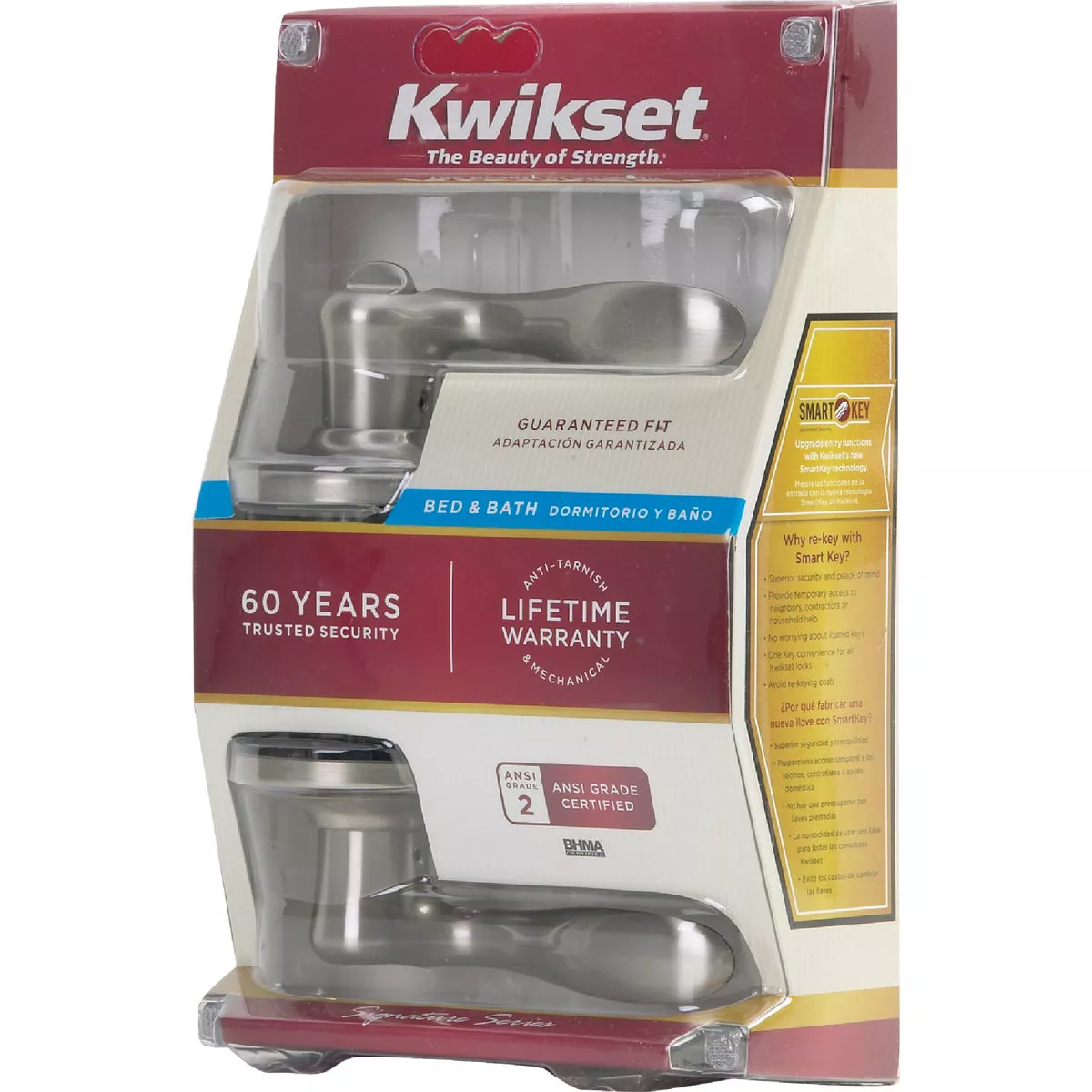 Kwikset Signature Series Satin Nickel Tustin Privacy Door Lever - photo 3