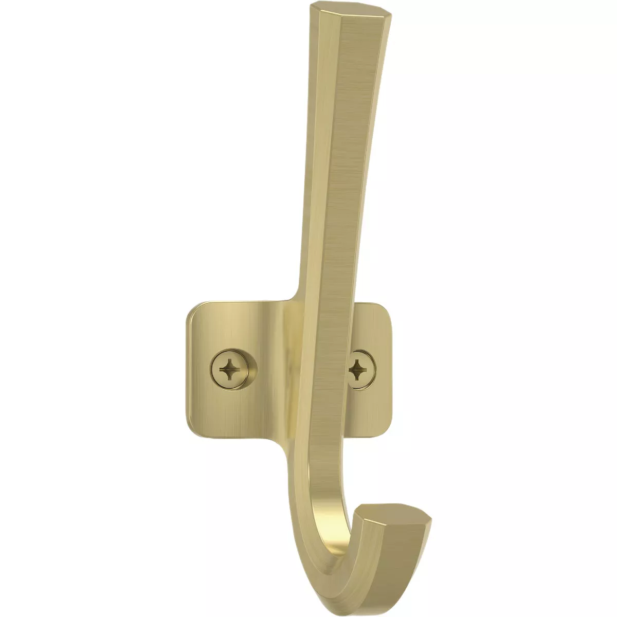 National Hardware Powell 4-5/16 In. Brushed Gold Angled Hook