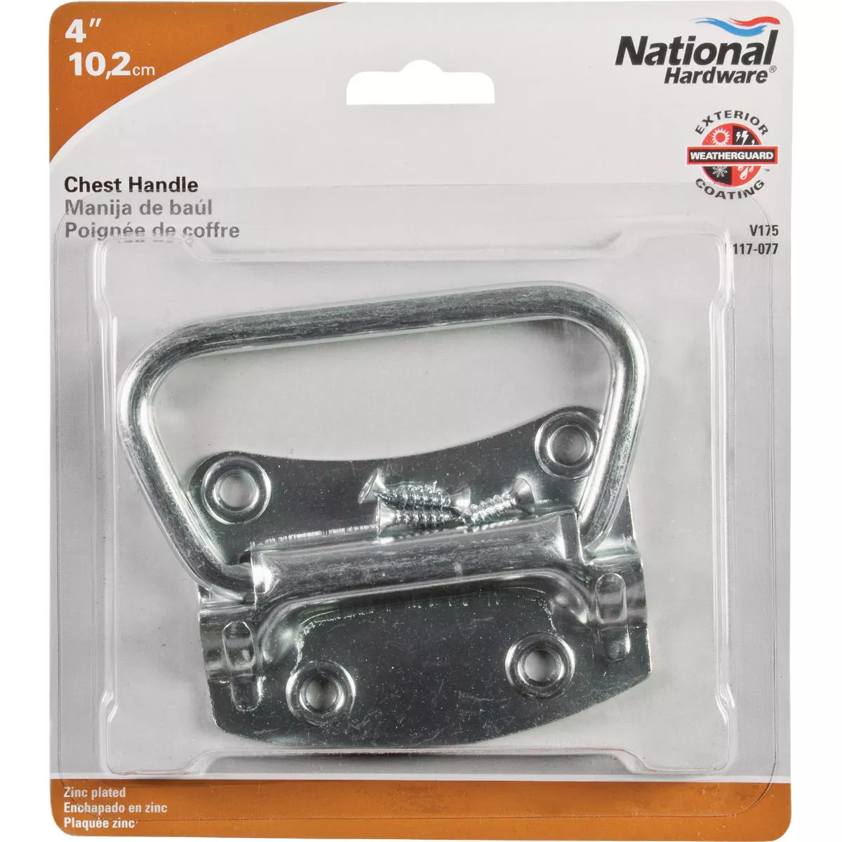 National Hardware 4 In. Zinc-Plated Chest Handle - photo 2