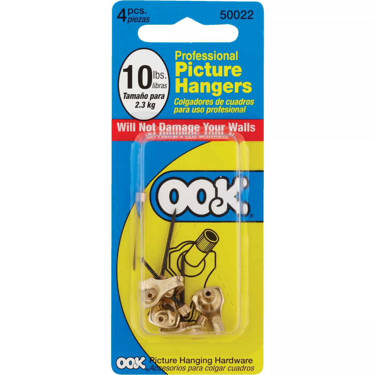 Hillman OOK 10 Lb. Capacity Picture Hangers (4-Pack) - photo 2