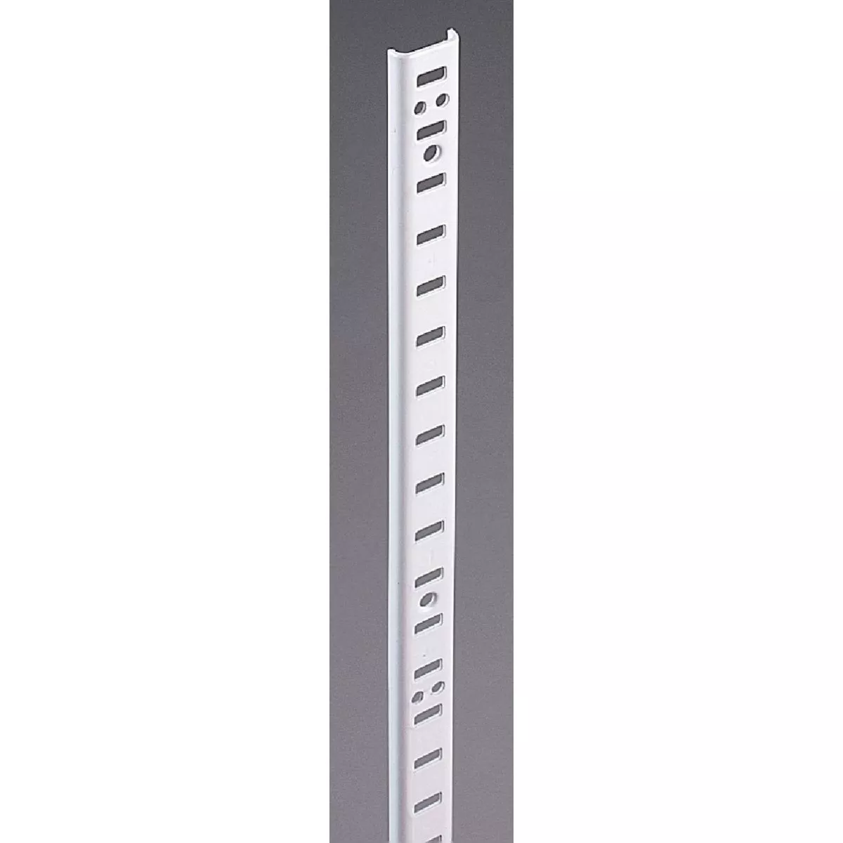 Knape & Vogt 255 Series 48 In. Zinc-Plated Steel Mortise-Mount Pilaster Shelf Standard