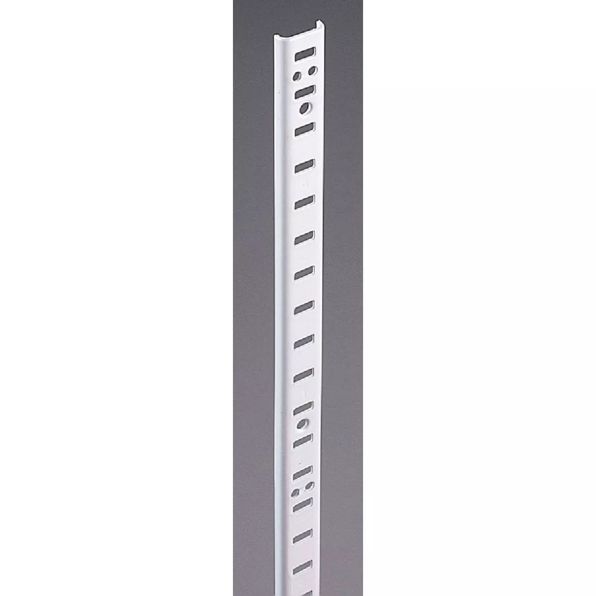 Knape & Vogt 255 Series 72 In. Zinc-Plated Steel Mortise-Mount Pilaster Shelf Standard