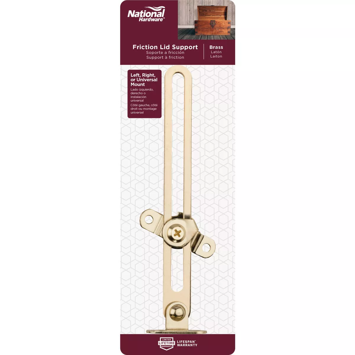 National Hardware Steel Friction Lid Support - photo 2