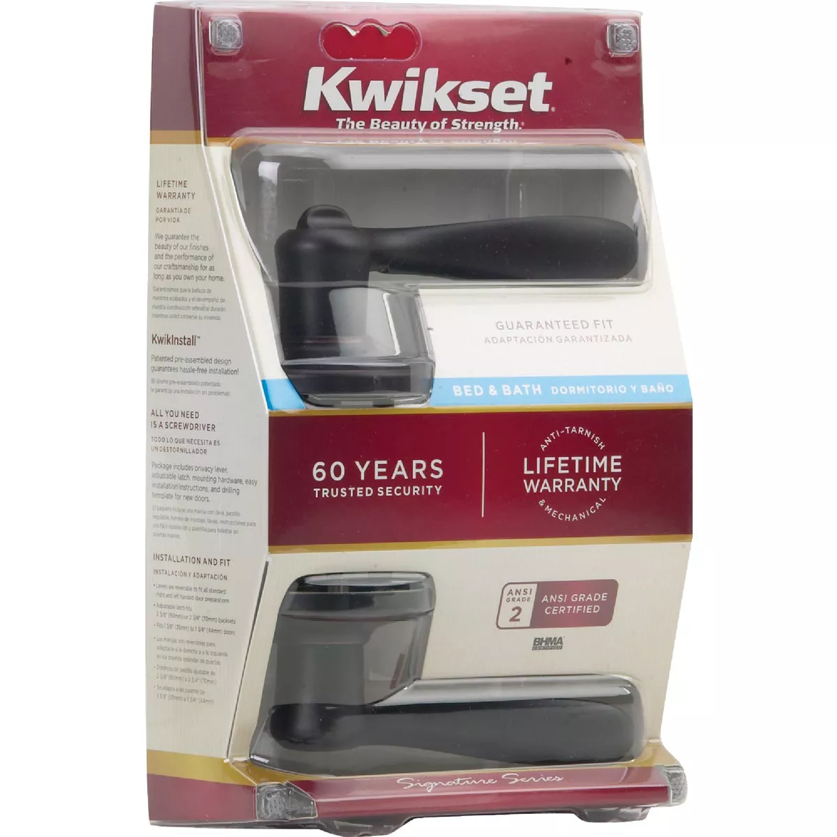 Kwikset Signature Series Venetian Bronze Tustin Privacy Door Lever - photo 2