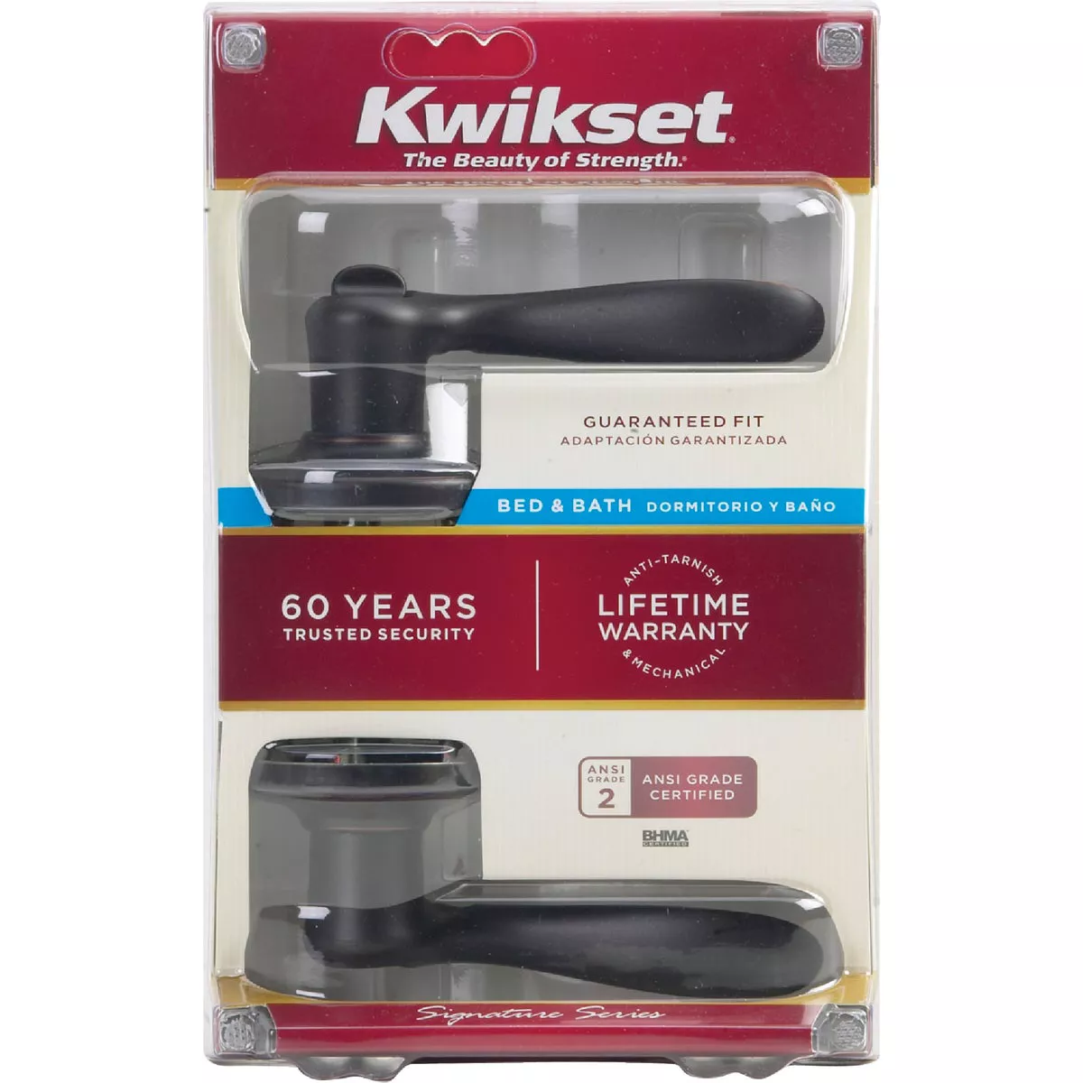 Kwikset Signature Series Venetian Bronze Tustin Privacy Door Lever - photo 4