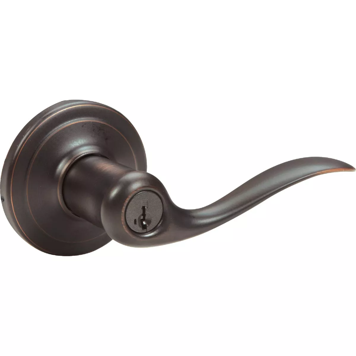 Kwikset Signature Series Venetian Bronze Tustin Entry Door Lever with Smartkey - photo 5