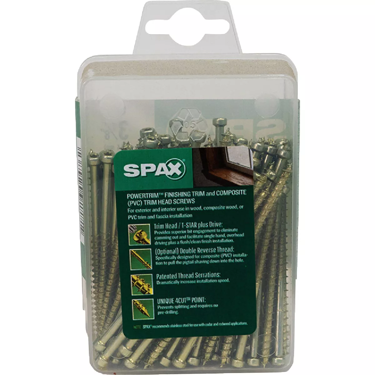 SPAX #8 x 3-1/8 In. T10 Plus Cylindrical Head HCR (Exterior Rated) Yellow Trim Screw (100 Ct.) - photo 5