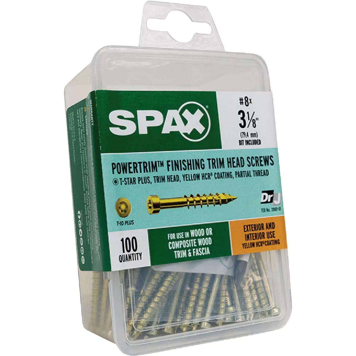 SPAX #8 x 3-1/8 In. T10 Plus Cylindrical Head HCR (Exterior Rated) Yellow Trim Screw (100 Ct.) - photo 6
