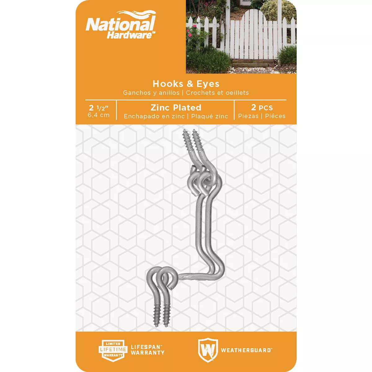 National Hardware 2-1/2 In. Steel Hook & Eye Bolt (2-Count) - photo 2