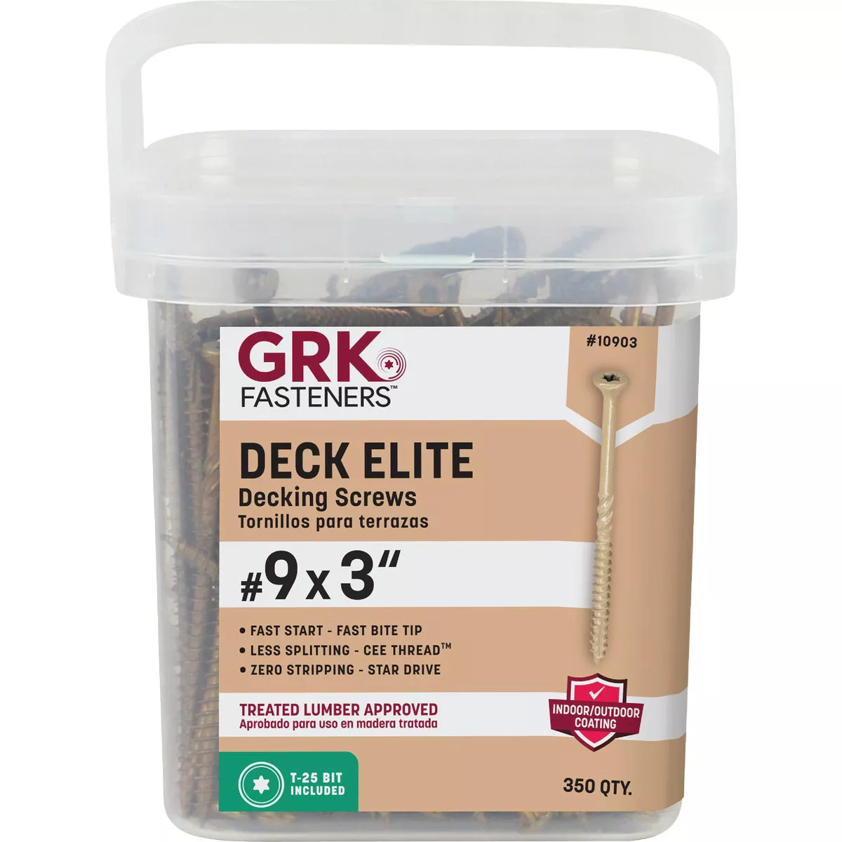 GRK Deck Elite #9 x 3 In. Star Drive Bugle-Head Deck Screw (350 Ct.) - photo 6