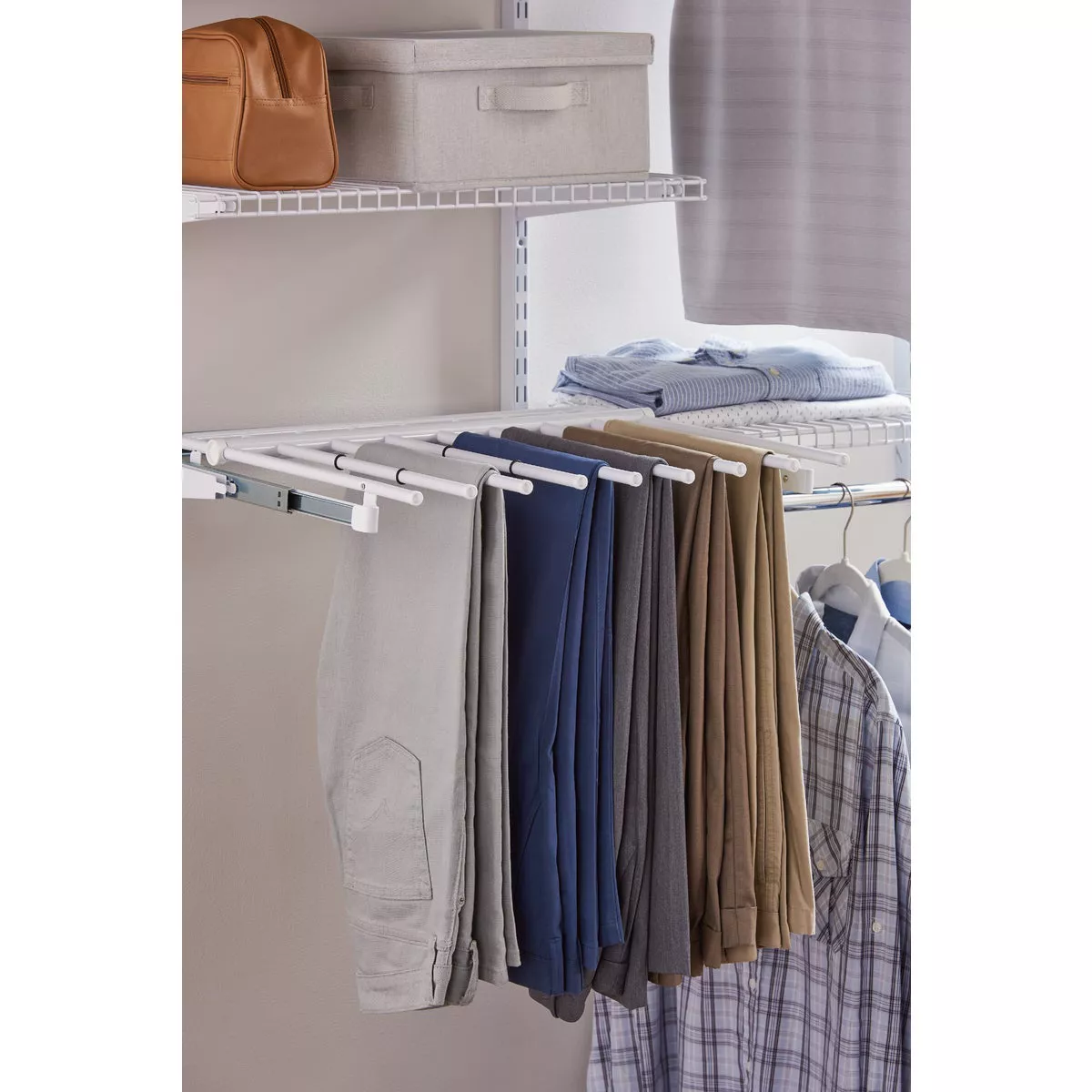 Rubbermaid Configurations White Sliding Pants Rack - photo 2