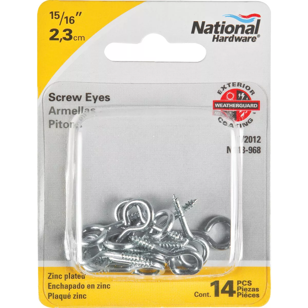 National Hardware #114 Zinc Medium Screw Eye (14-Count) - photo 2