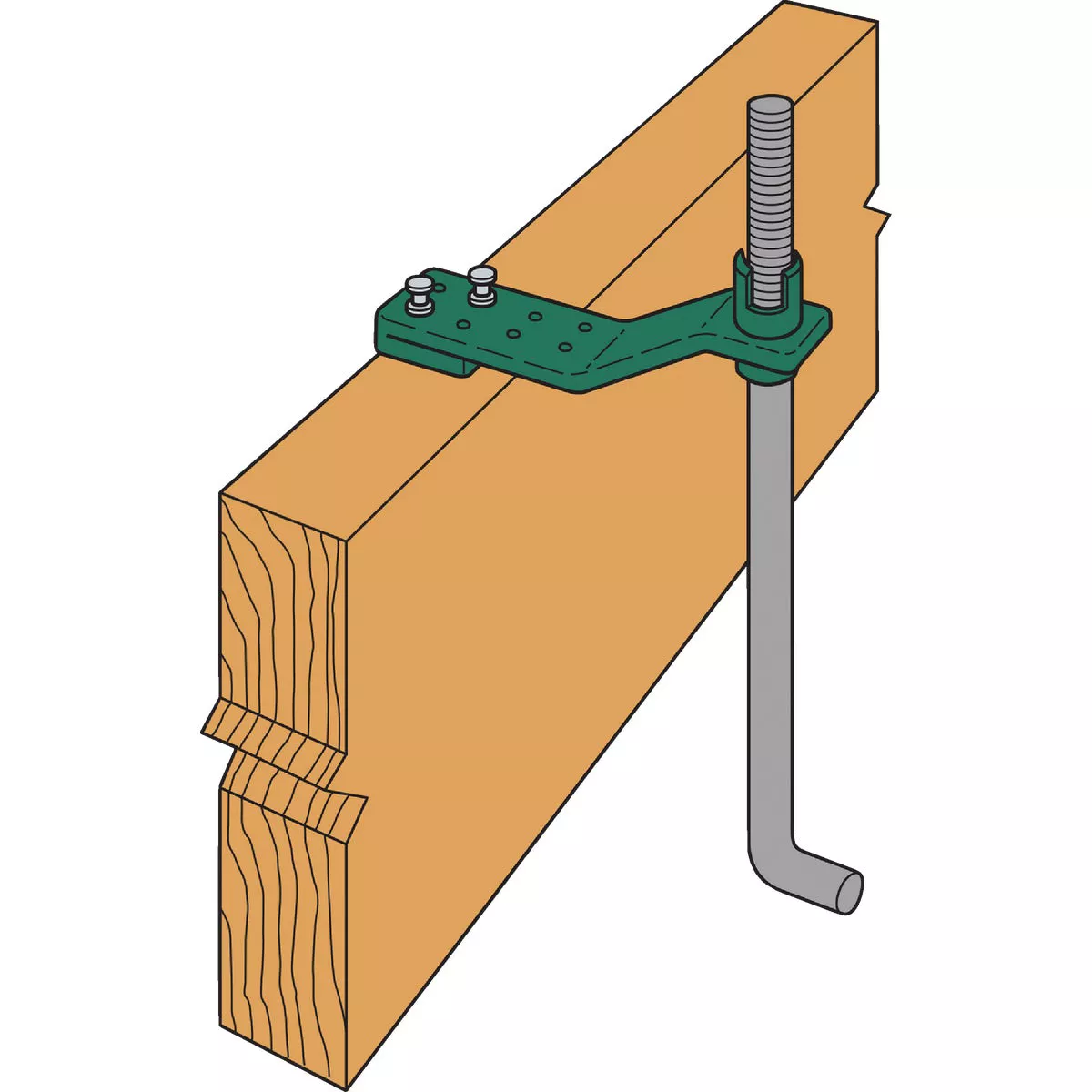Simpson Strong Tie AnchorMate 7/8 In. Dia. Green Anchor Bolt Holder (100-Count) - photo 2