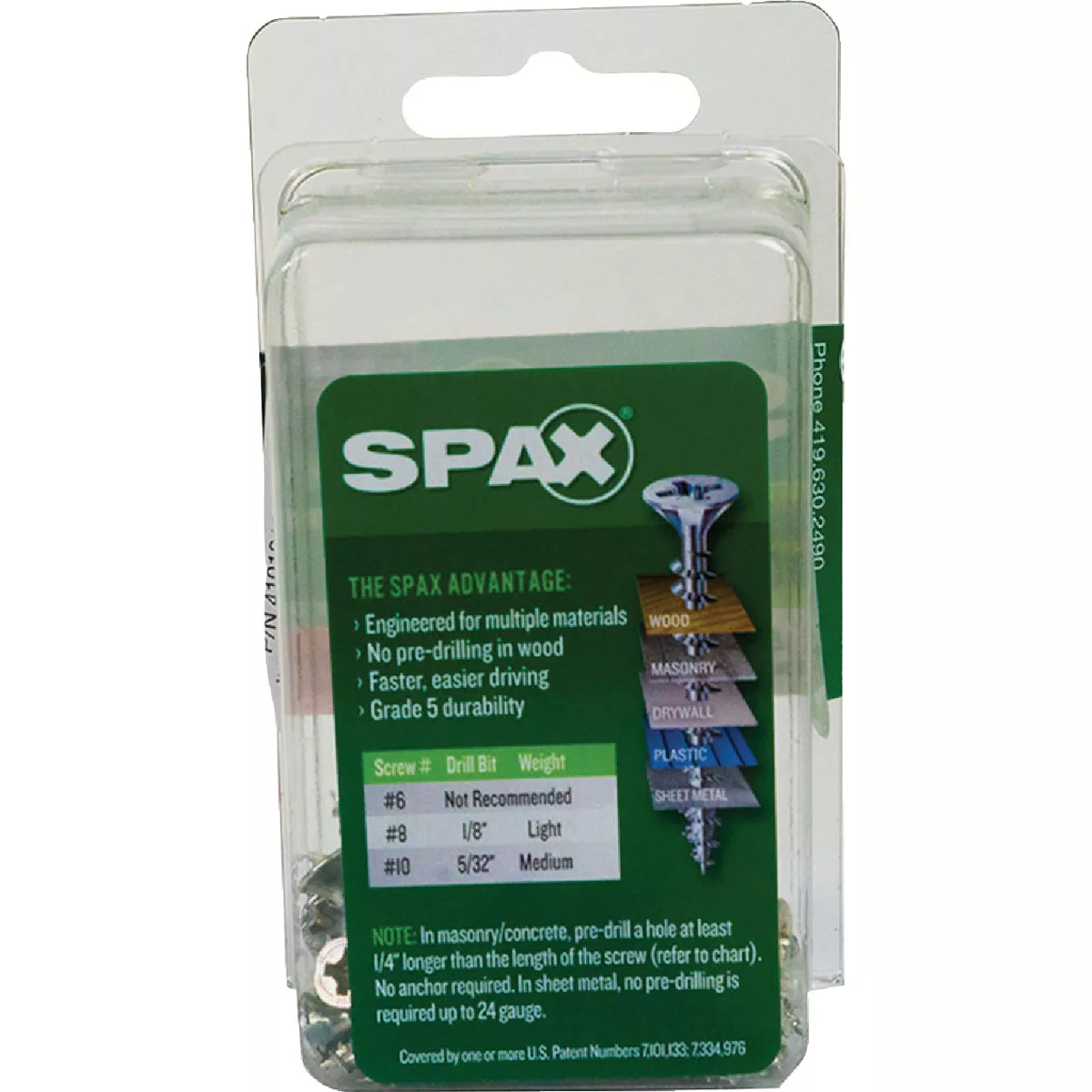 SPAX #6 x 1 In. Unidrive (Combo Drive) Flat Head Zinc (Interior) Multi-Purpose Construction Screw (40 Ct.) - photo 5