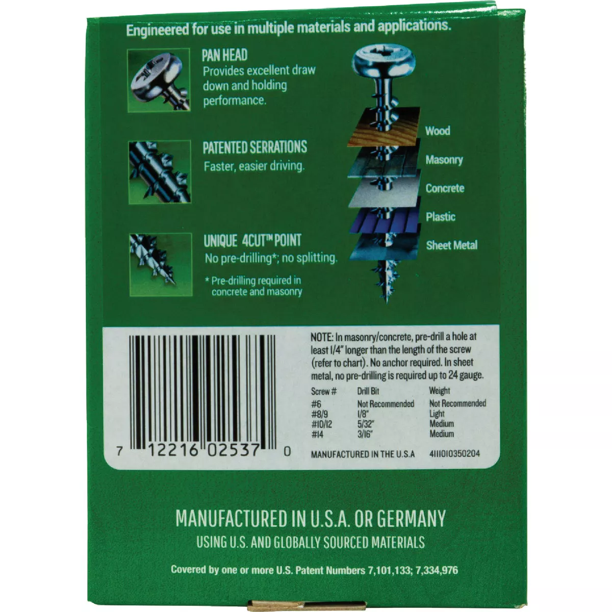 SPAX #6 x 3/4 In. Pan Head Full Thread Unidrive (Combo Drive) Zinc (Interior) Wood Screw (1 Lb., 400-Count) - photo 7