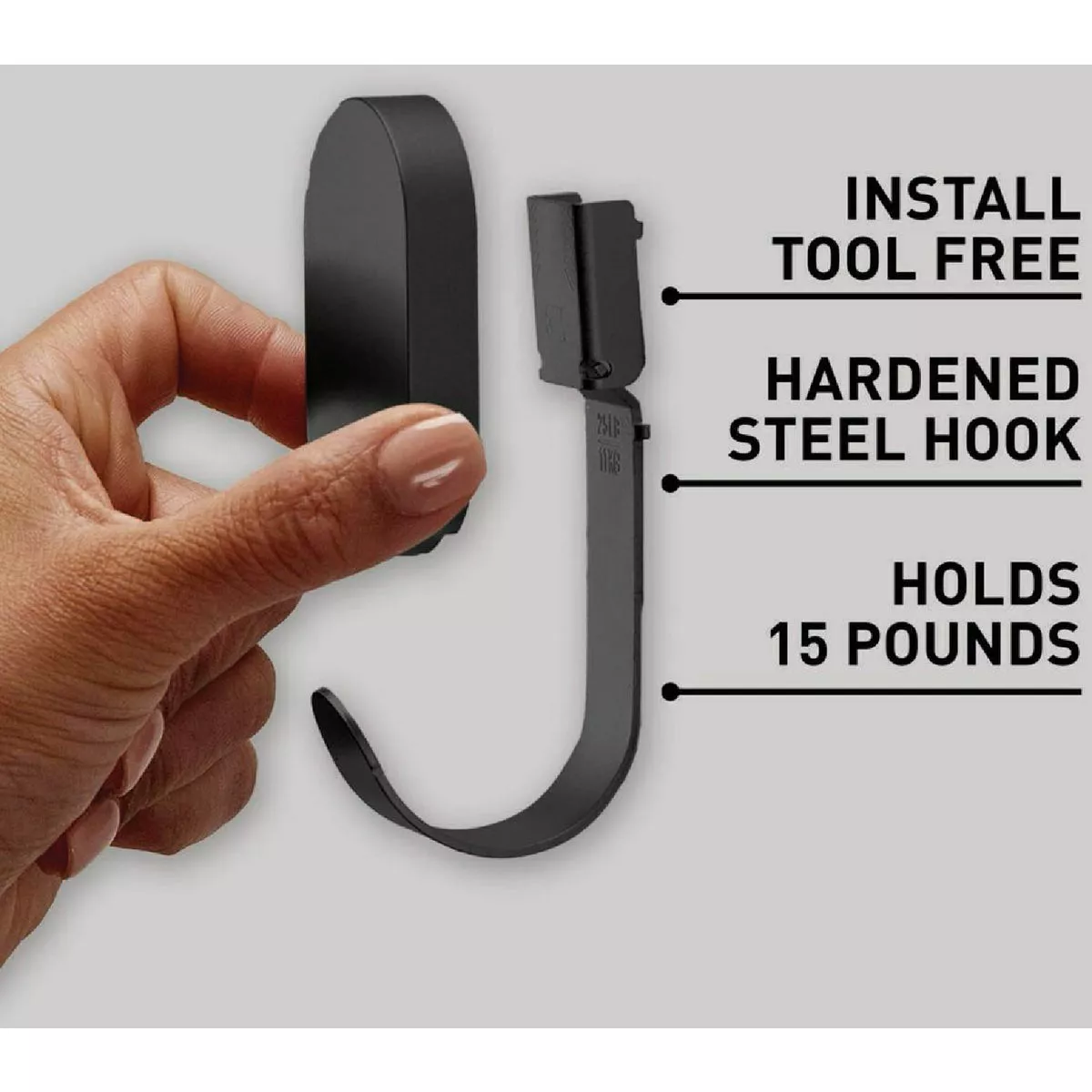 3M Claw 15 Lb. Black Drywall Hook - photo 3