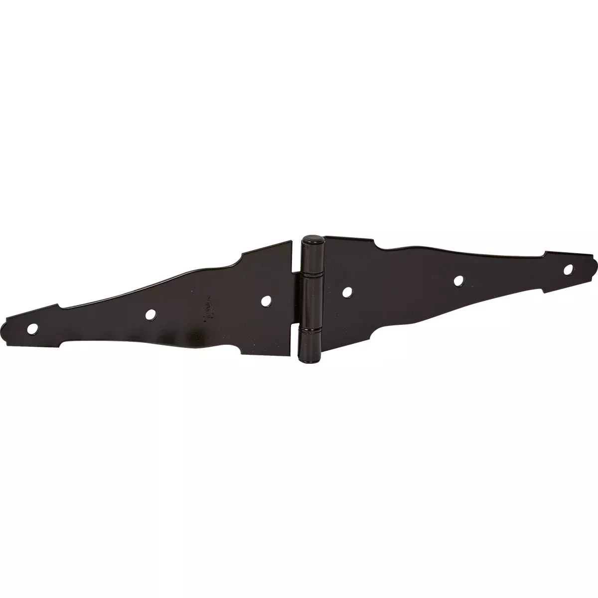 National Hardware 6 In. Black Full Surface Ornamental Strap Hinge