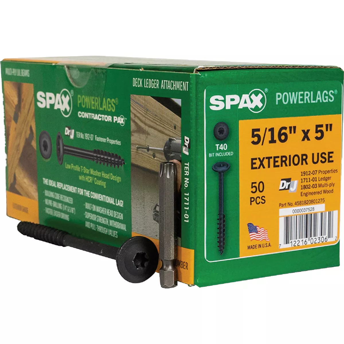 SPAX Powerlag 5/16 In. x 5 In. T40 Washer Head HCR (Exterior Rated) Lag Screw (50 Ct.) - photo 6
