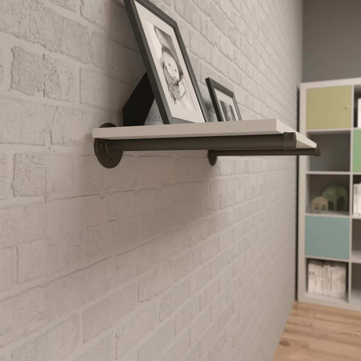 Knape & Vogt Birmingham 14 In. Industrial Straight Pipe Shelf Bracket - photo 2